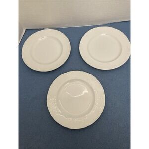 Johnson Brothers Richmond White 7 1/8" Bread Butter Dessert Plates - Set of 3
